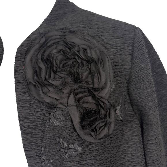 Dress Barn Collection Womens Bolero Open Jacket Formal Evening Cocktail Black 16 - Picture 6 of 16